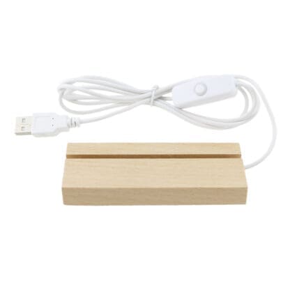 Mini Wood LED Base USB Powered